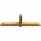 Ekena Millwork Eugene Rough Sawn Timber Gable Bracket, Western Red Cedar, 60"W x 20"H x 4"D x 4"F, 8/12 Pitch GBW060X20X0404EUG00RWR - alternate 2